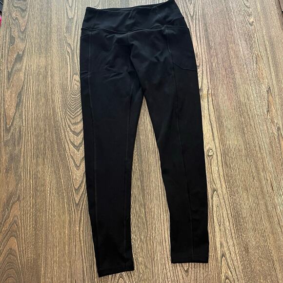 Victoria's Secret Pants - Victoria's Secret Leggings Mid-Rise Pockets Pull-On Full-Length Black Size 10